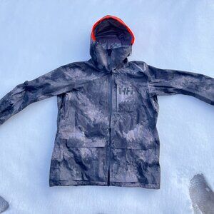 Helly Hansen Ridge Infinity Shell Ski Jacket RECCO XXL — Black Marble